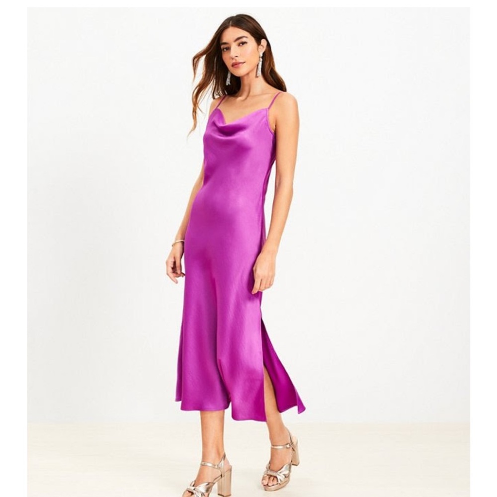 Satin slip dress satin loft size 14